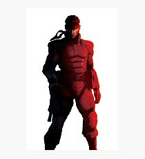 Solid Snake Sticker - Metal Gear Solid Photographic Print