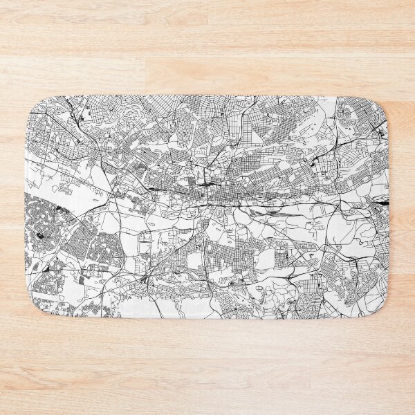 Item preview, Johannesburg White Map designed and sold by multiplicitymap.