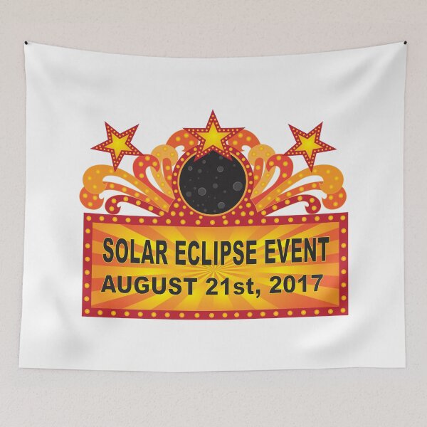 Item preview, Solar Eclipse Event Marqueee Illustration designed and sold by jpldesigns.