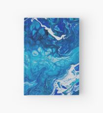 Blue Abstract Hardcover Journal