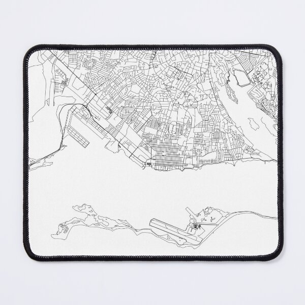 Item preview, Kingston White Map designed and sold by multiplicitymap.