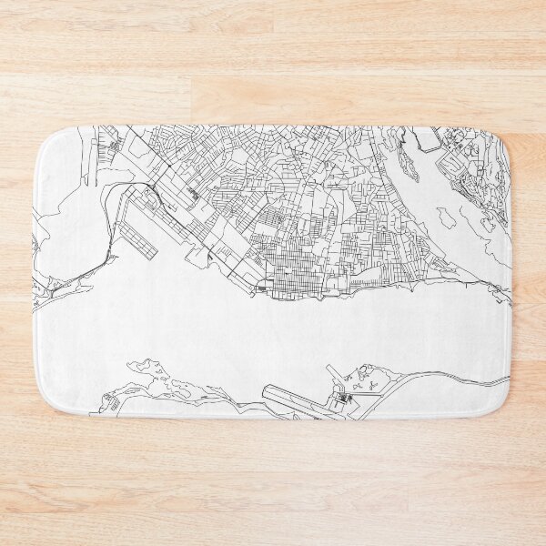 Item preview, Kingston White Map designed and sold by multiplicitymap.