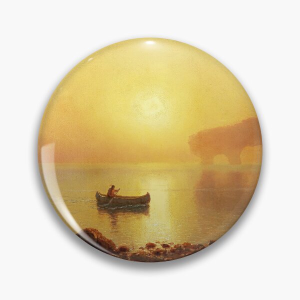Item preview, Albert Bierstadt Indian Canoe designed and sold by OldTimeArt.