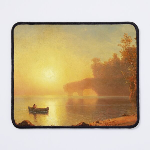 Item preview, Albert Bierstadt Indian Canoe designed and sold by OldTimeArt.
