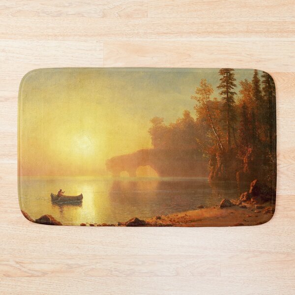 Item preview, Albert Bierstadt Indian Canoe designed and sold by OldTimeArt.