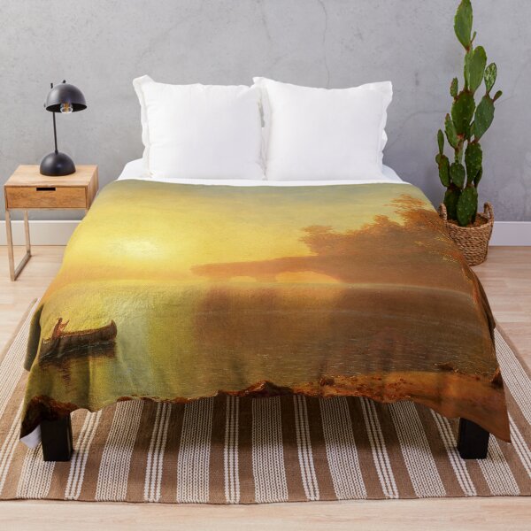 Item preview, Albert Bierstadt Indian Canoe designed and sold by OldTimeArt.