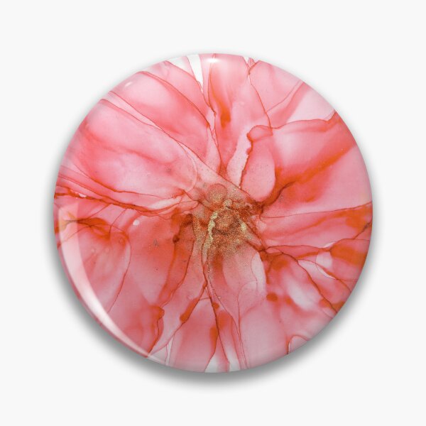 Swirling Alcohol Ink Art Pin