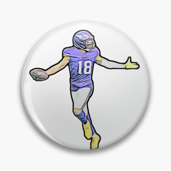 Item preview, Justin Jefferson vikings wide receiver bold cartoon  designed and sold by eNVy Co.