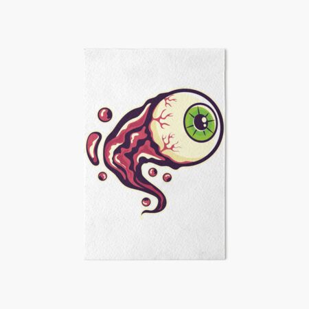 Colored Pencil Eyeball With Veins Art Board Print for Sale by  ForTheFrogWar