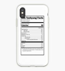 Nutrition Facts: BTS Taehyung- iPhone Ver iPhone Case