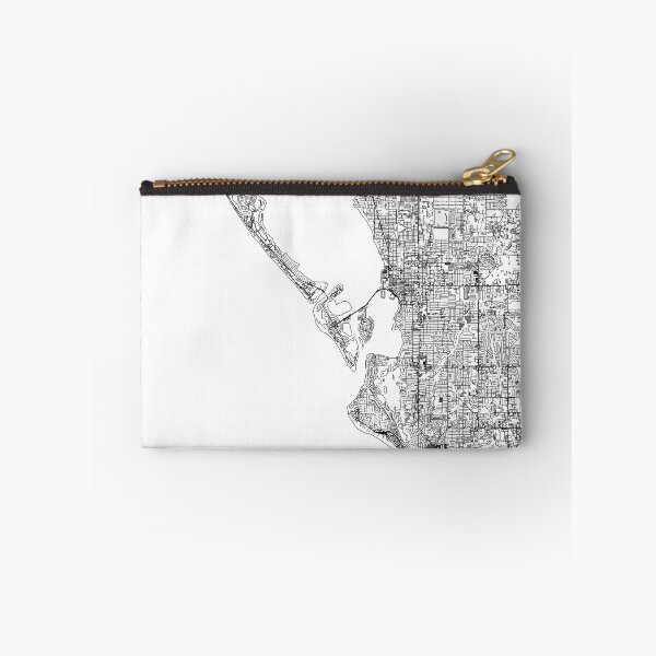 Item preview, Sarasota White Map designed and sold by multiplicitymap.