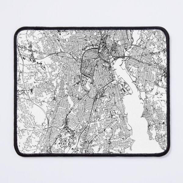 Item preview, Providence White Map designed and sold by multiplicitymap.