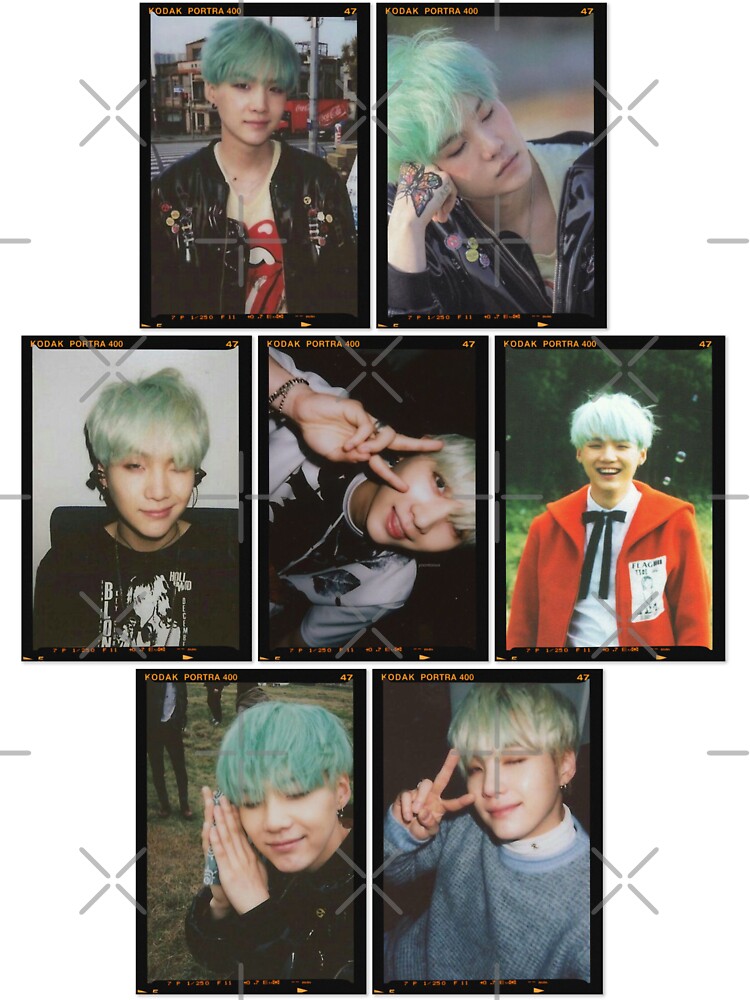 BTS Photocard Mint Hair Yoongi Yoongi Photocard 