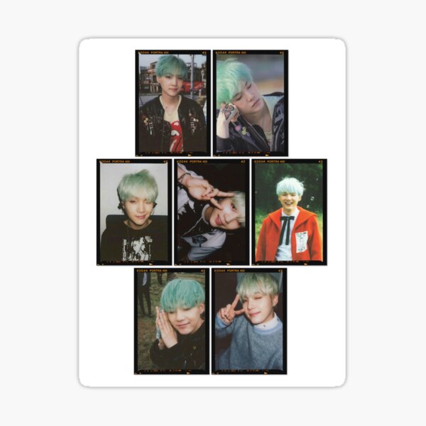 BTS Photocard Mint Hair Yoongi Yoongi Photocard 