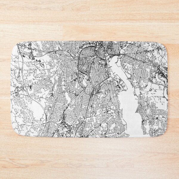 Item preview, Providence White Map designed and sold by multiplicitymap.