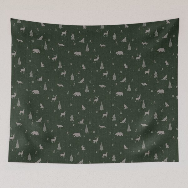 Item preview, Mountain North - Green Woodland Animal designed and sold by SugarPineDesign.
