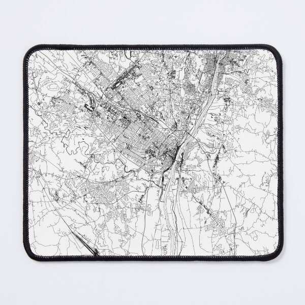 Item preview, Albany White Map designed and sold by multiplicitymap.