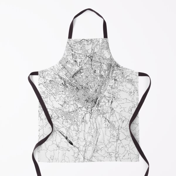 Item preview, Albany White Map designed and sold by multiplicitymap.