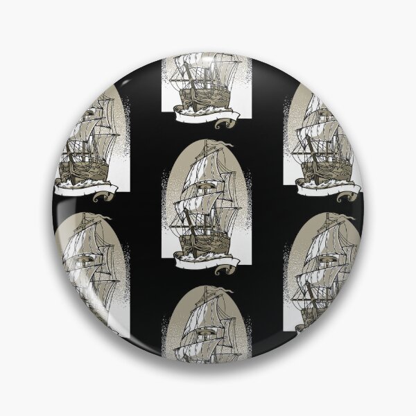 Item preview, Pirate Ship Vintage Retro Nautical Sailing Boat Captain designed and sold by lloyd68.