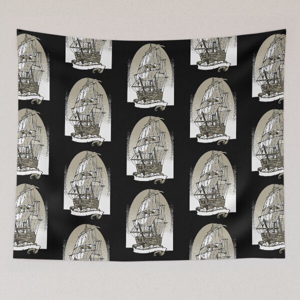 Item preview, Pirate Ship Vintage Retro Nautical Sailing Boat Captain designed and sold by lloyd68.