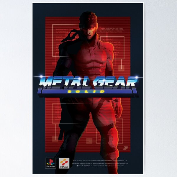 Artikel-Vorschau von Original Metal Gear Solid "Schlange" Retro Poster, designt und verkauft von Jamieferrato19.
