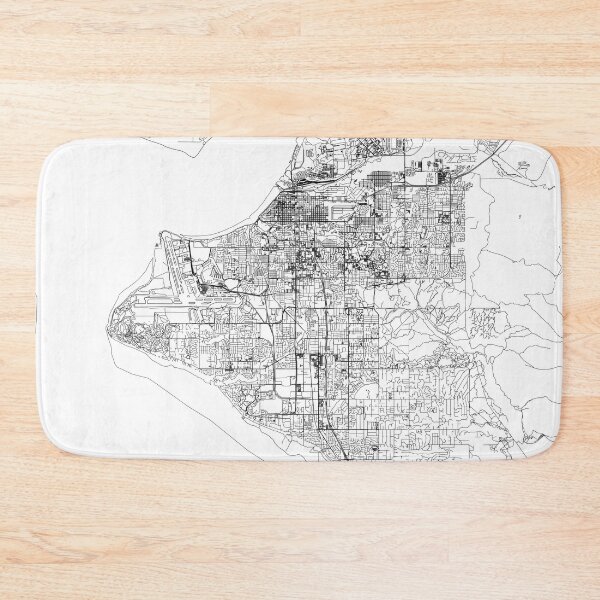 Item preview, Anchorage White Map designed and sold by multiplicitymap.