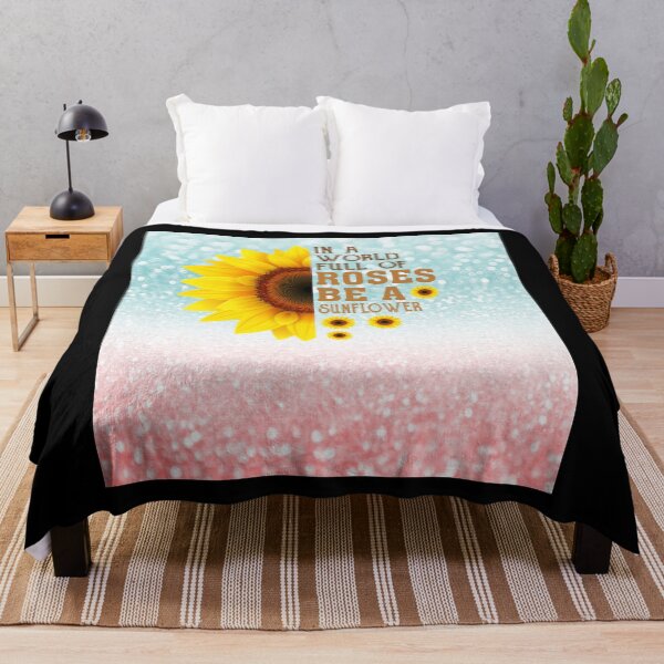 Item preview, Believe In Yourself Sunflower Stunning Glitter Pink And Blue designed and sold by HeinoWill.