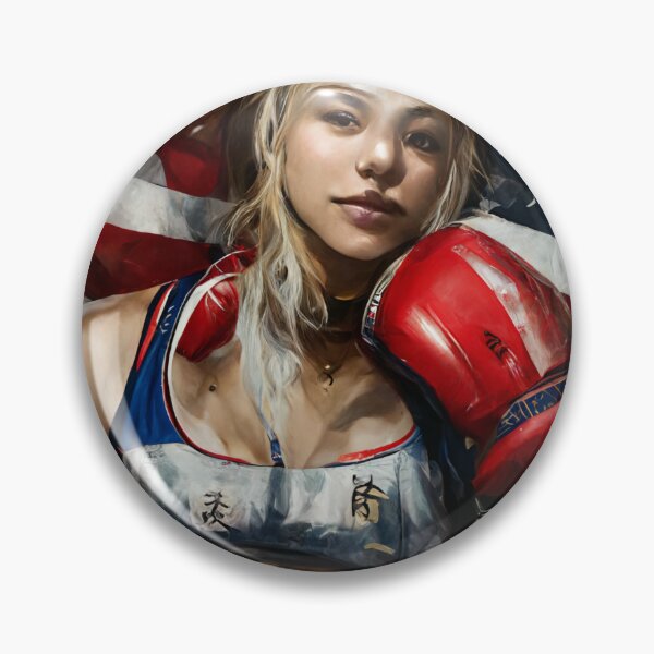 Item preview, female America boxer digital art/ street fighter design designed and sold by Christiancode.