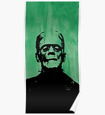 Frankenstein on Green Poster