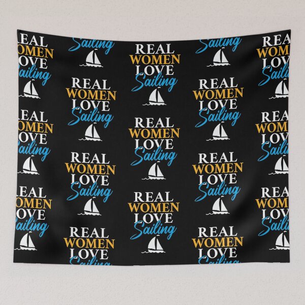 Item preview, Real Women Love Sailing Boat Captain Sailors designed and sold by lloyd68.