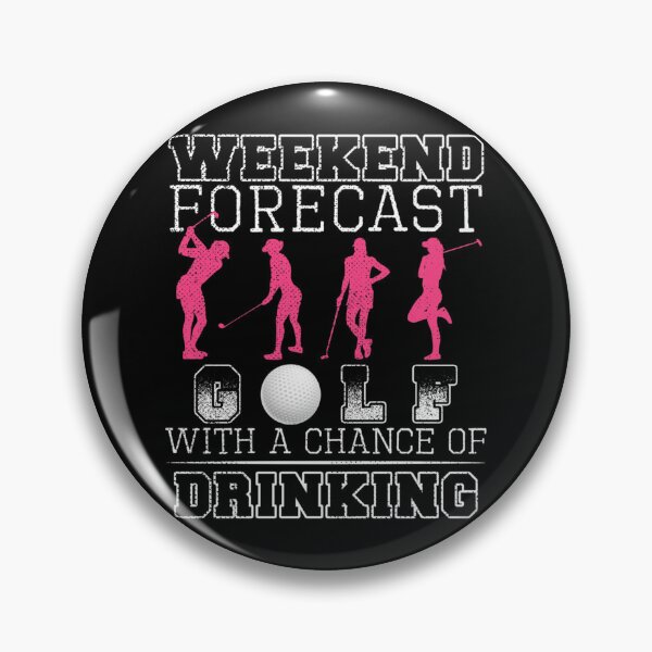 Item preview, Weekend Forecast Golf With A Chance Of Drinking Classic T-Shirt designed and sold by cleoangelalc.