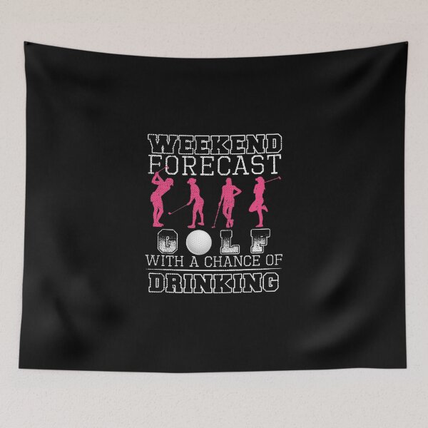 Item preview, Weekend Forecast Golf With A Chance Of Drinking Classic T-Shirt designed and sold by cleoangelalc.