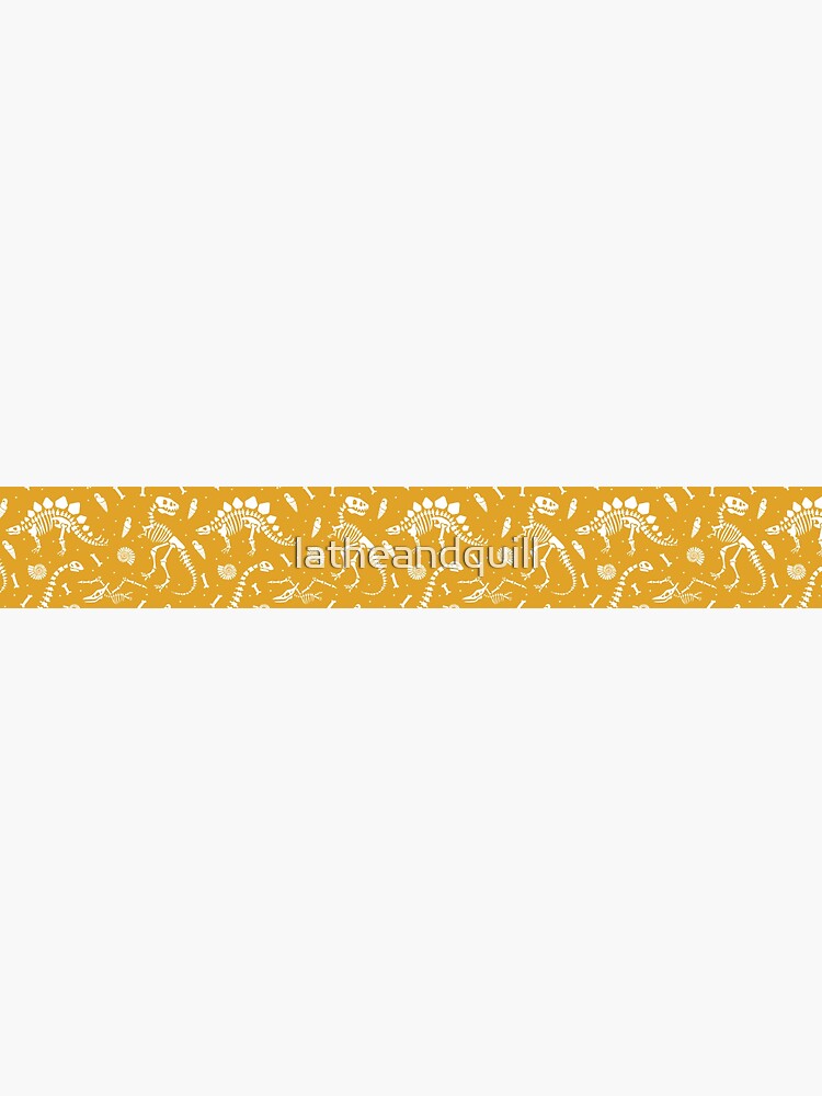 Dinosaur Fossils - Mustard by latheandquill