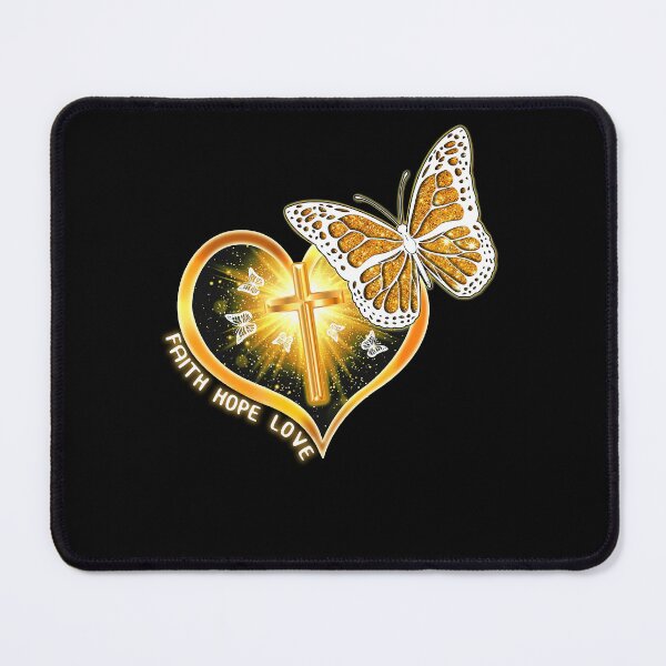 Item preview, Faith Hope Love Heart Butterfly Christian Cross designed and sold by tammyrange.