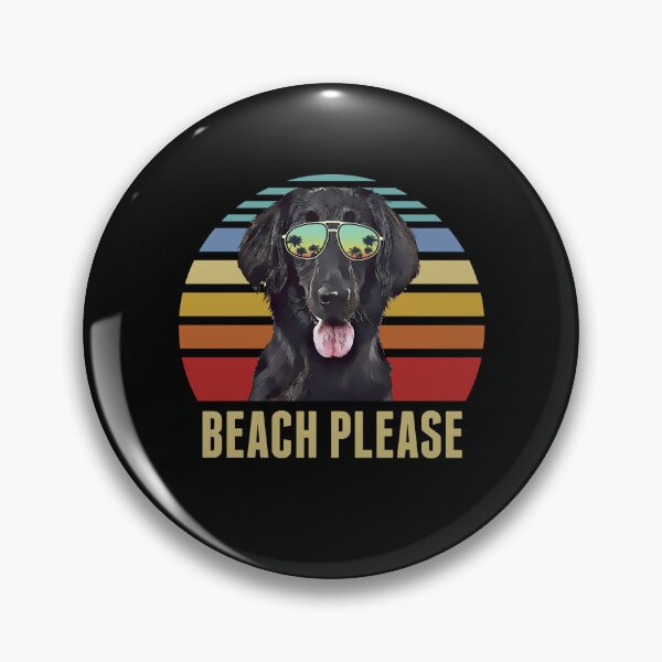 Item preview, Beach Please Flat-Coated Retrievers Dog Funny Summer designed and sold by tigaaadrivaaa.