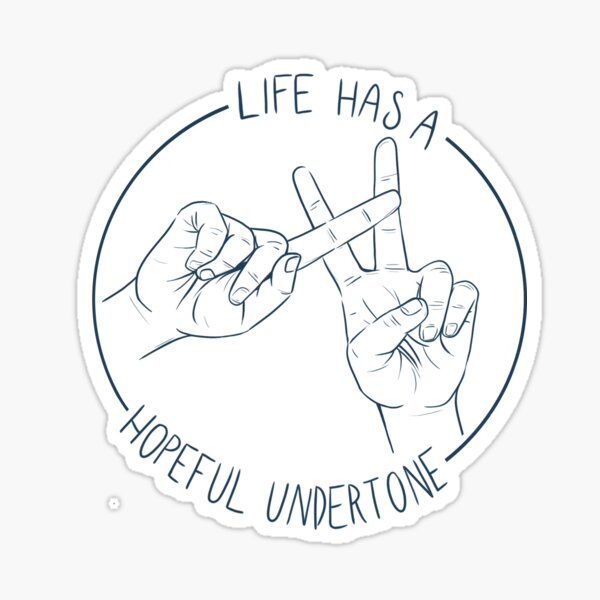 Item preview, Life Has A Hopeful Undertone designed and sold by musicandink.