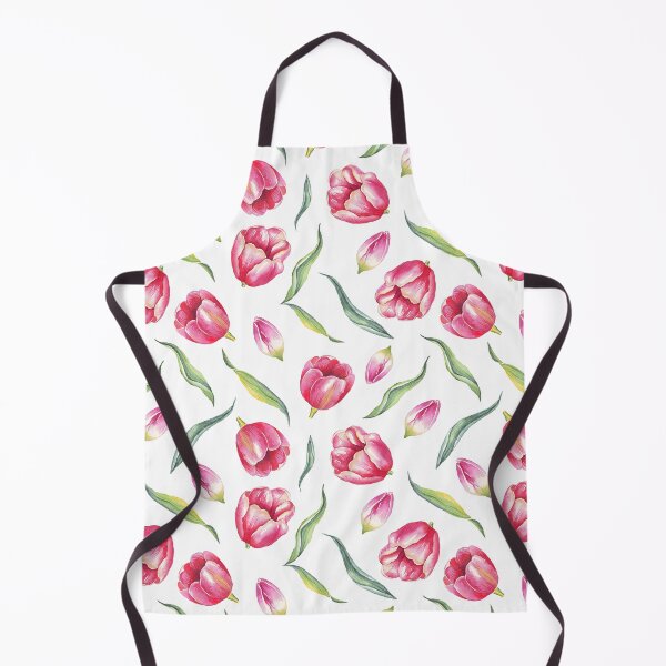 Artikelvorschau, Rotes Tulpenmuster am besten für Kissen, Badematten, Duschvorhänge, Decken und Wandteppiche entworfen und verkauft von Fairies Flower Garden.