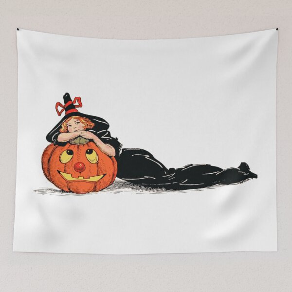 Item preview, Cute Witch on A Pumpkin designed and sold by ArtEntwined.
