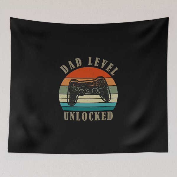 Item preview, Dad Level Unlocked Vintage Classic T-Shirt designed and sold by PuffsKashtan.