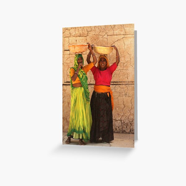 Agra Fort women Greeting Card