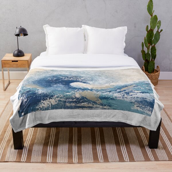 Item preview, Wave Off Kanagawa Abstract Arte Asiático Japonés designed and sold by Brushedinbold.