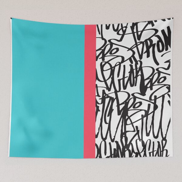 Item preview, Coral Blue Graffiti 2 designed and sold by Irena Orlov.