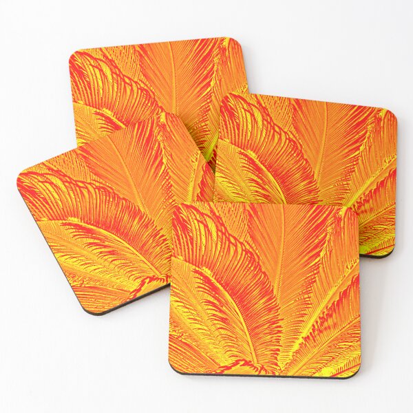 Item preview, Abstract bright Yellow-Orange Tropical Sago Palm by Iritof designed and sold by iritof.