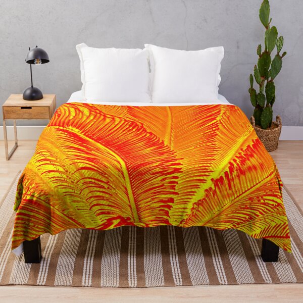 Item preview, Abstract bright Yellow-Orange Tropical Sago Palm by Iritof designed and sold by iritof.