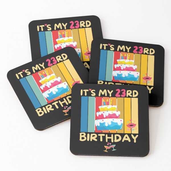 Item preview, It's My 23rd Birthday Years with Bday Sweetie Cake designed and sold by CoolCreative.