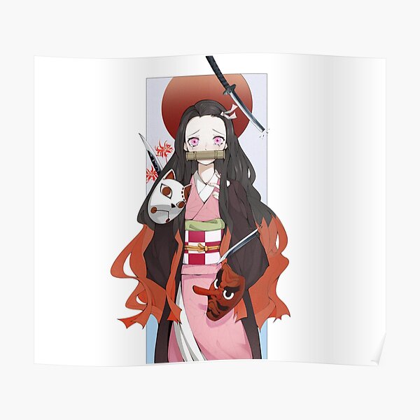 Nezuko Kamado Poster For Sale By Dehusjr Redbubble 7244