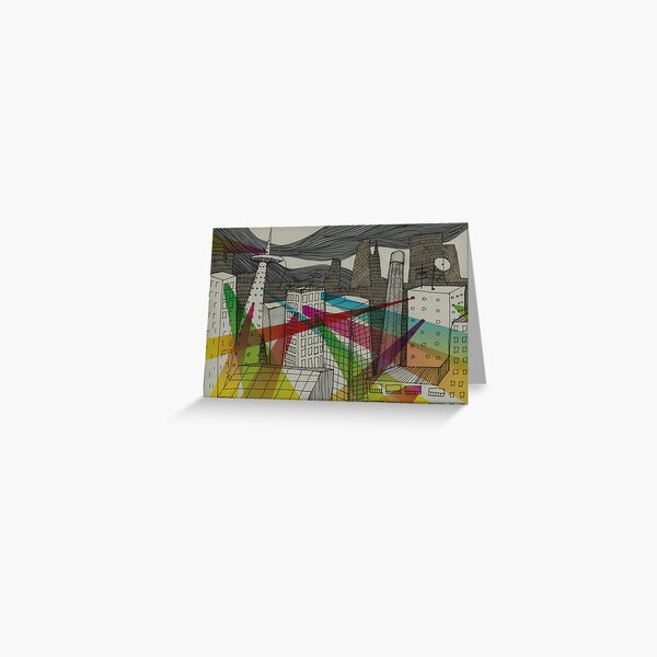 Colours Fight Greeting Card