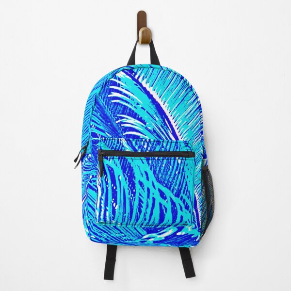 Item preview, Abstract bright Turquoise Blue Tropical Sago Palm by Iritof designed and sold by iritof.