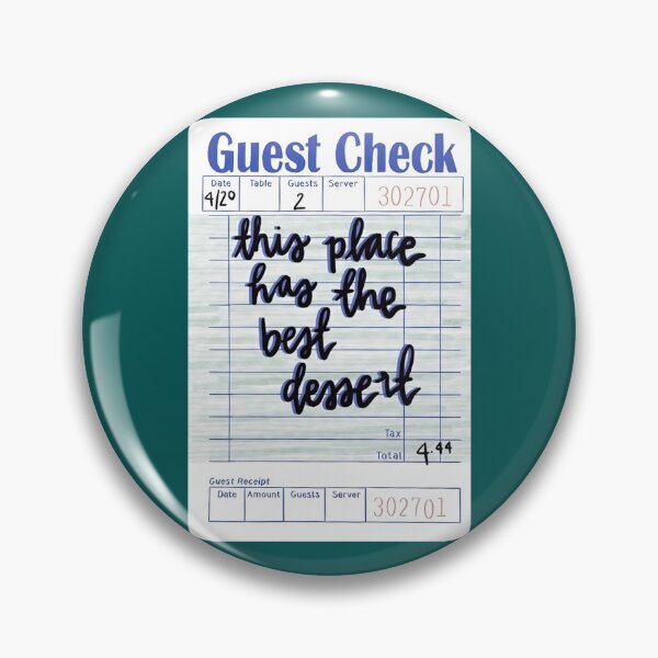 Item preview, Guest Check This Place Has The Best Dessert designed and sold by ChristinesCrear.
