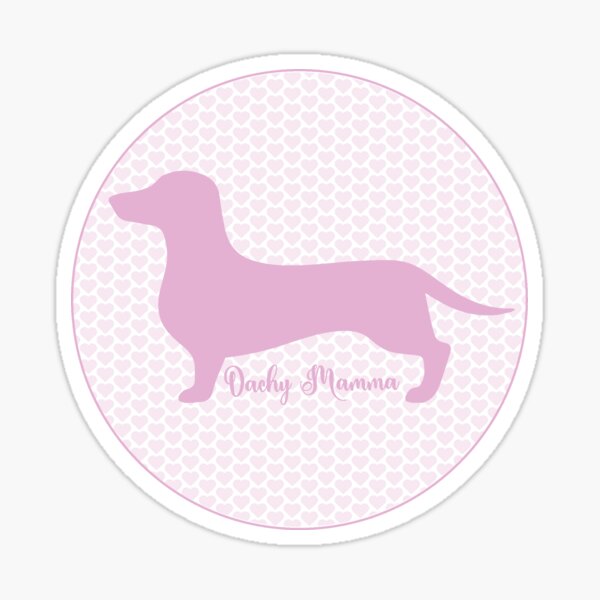 Dachy Mamma - pink Sticker